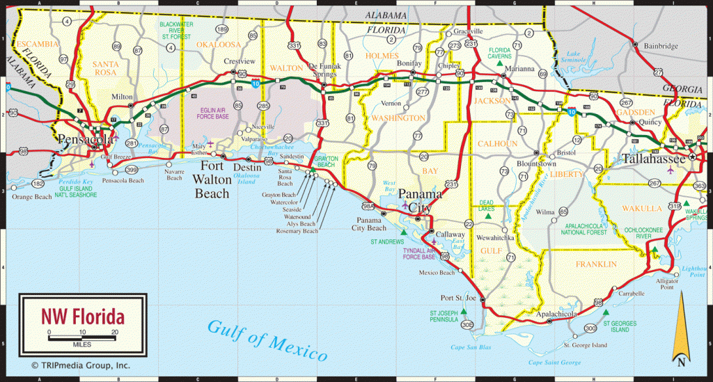 Map Of Destin Florida And Surrounding Cities Printable Maps