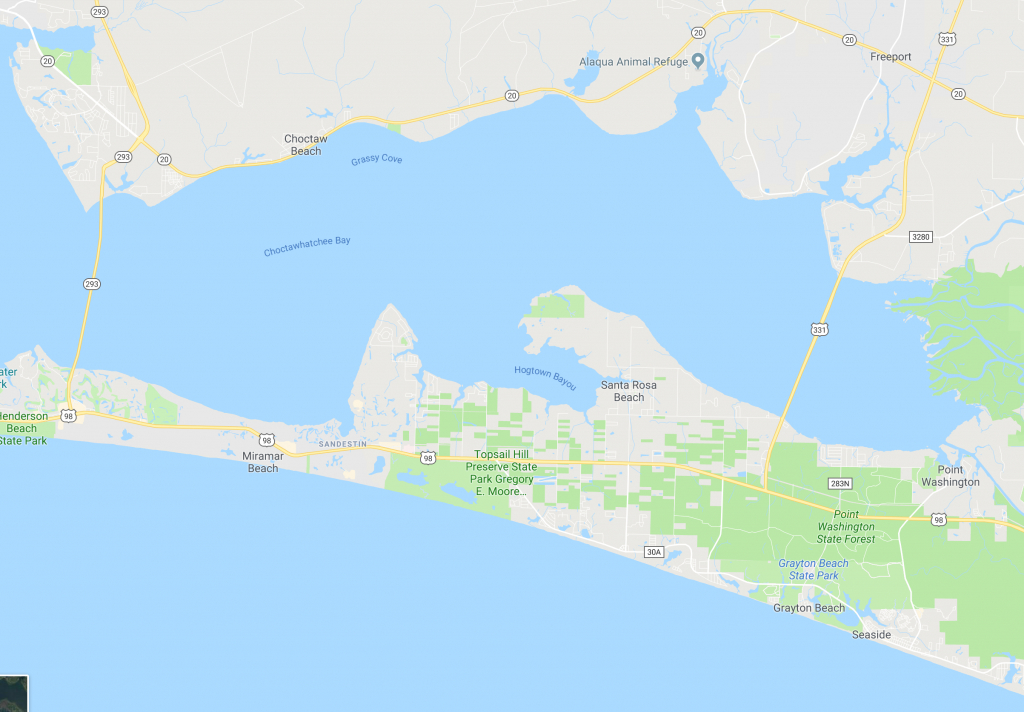 Map Of Florida Destin