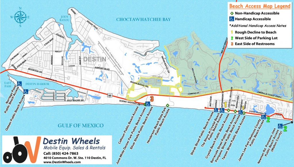 Map Of Destin Florida Area Printable Maps