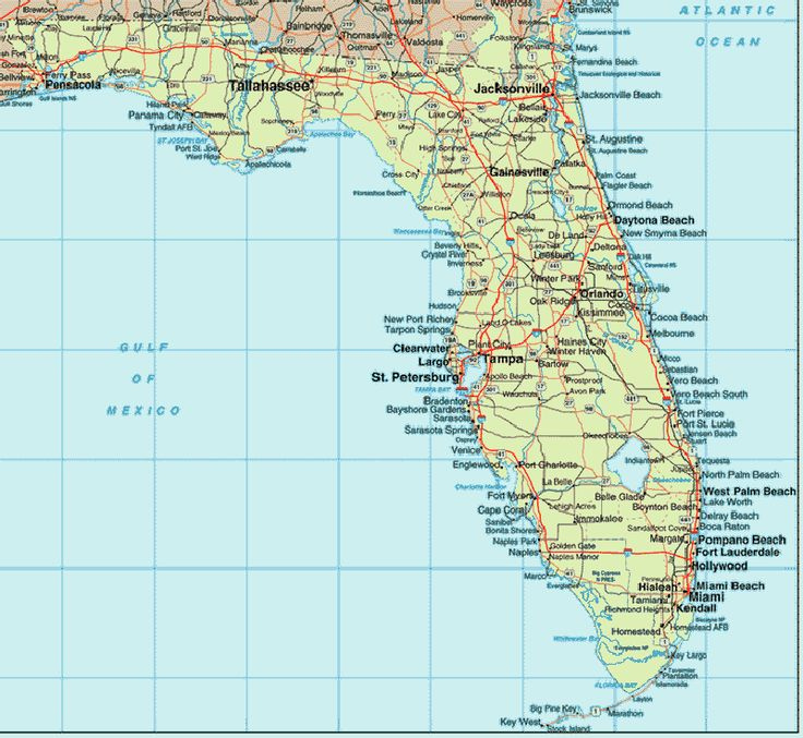 East Coast Of Florida Map | Maps Of Florida