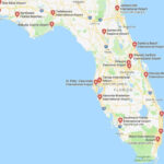 Map Of Florida Airports Map Of Florida Orlando Sanford International