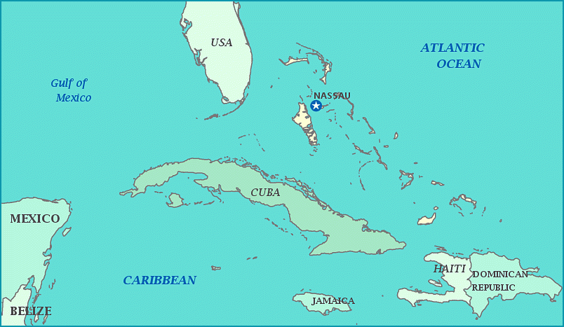 Map Of Florida And Bahamas Map Of The World