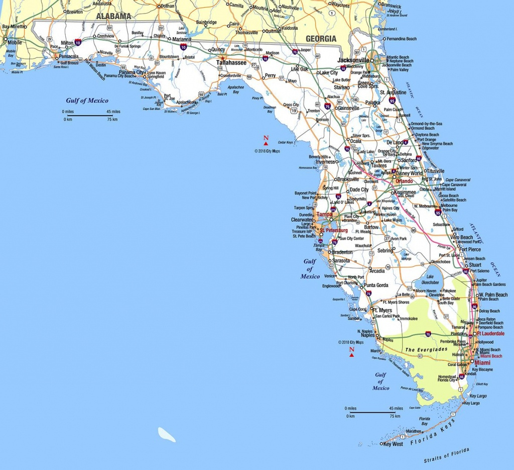 Map Of Florida East Coast Printable Maps 