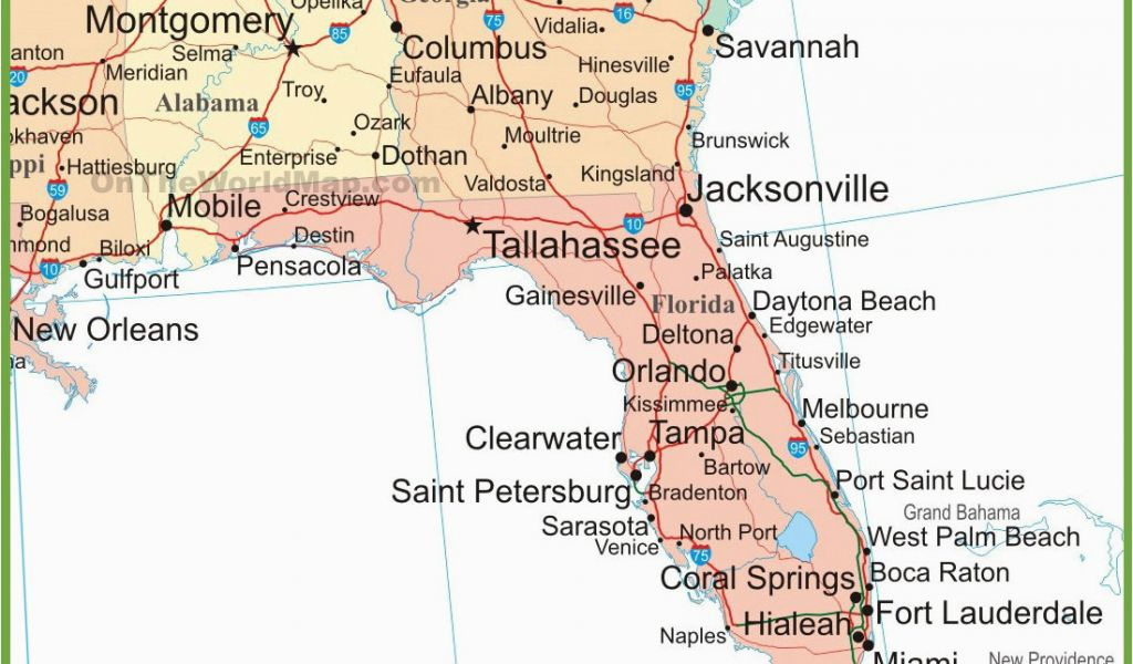 Map Of Florida Georgia South Carolina Map Of Alabama Georgia And 