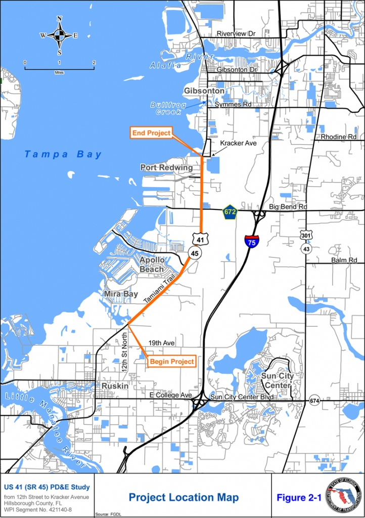 Map Of Florida Showing Apollo Beach Printable Maps