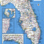 Map Of Florida Showing County With Cities Road Highways Counties Towns