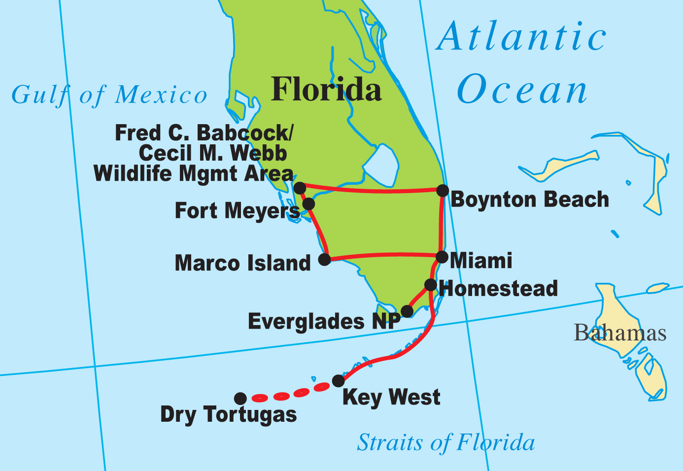 Map Of Florida Showing Marco Island