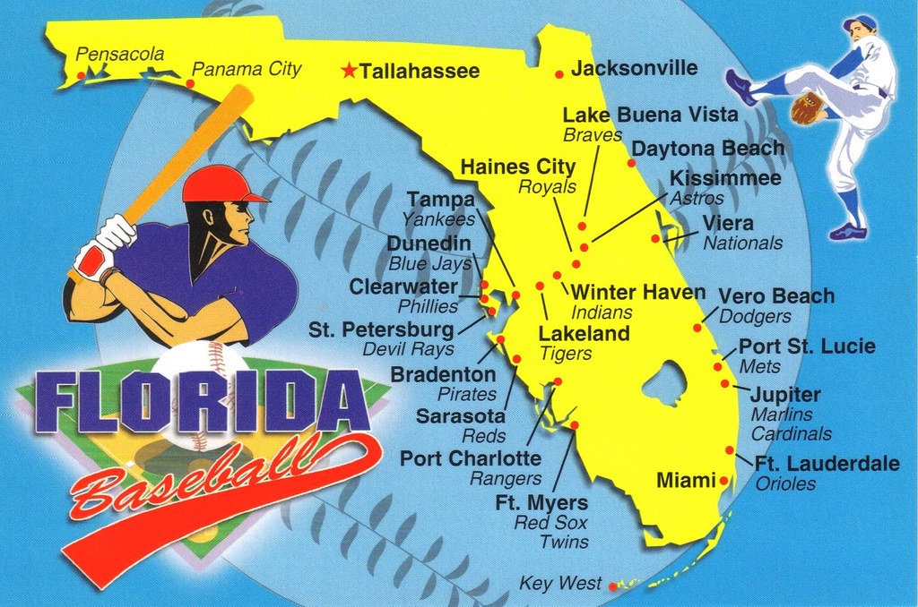 Map Of Florida Spring Training Sites