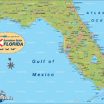 Map Of Florida State Section In United States USA Welt Atlas De