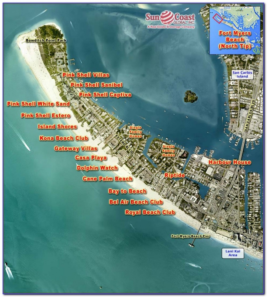 Map Of Fort Myers Beach Florida Printable Maps