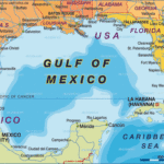 Map Of Gulf Of Mexico Region In Mexico USA Welt Atlas De