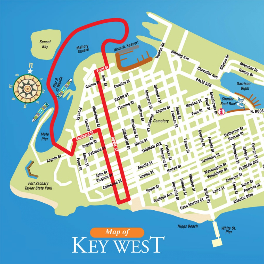 Map Of Hotels In Key West Florida Printable Maps