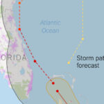Map Of Hurricane Matthew S Path The New York Times