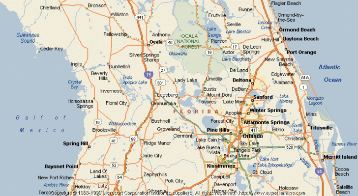 Map Of Leesburg Florida