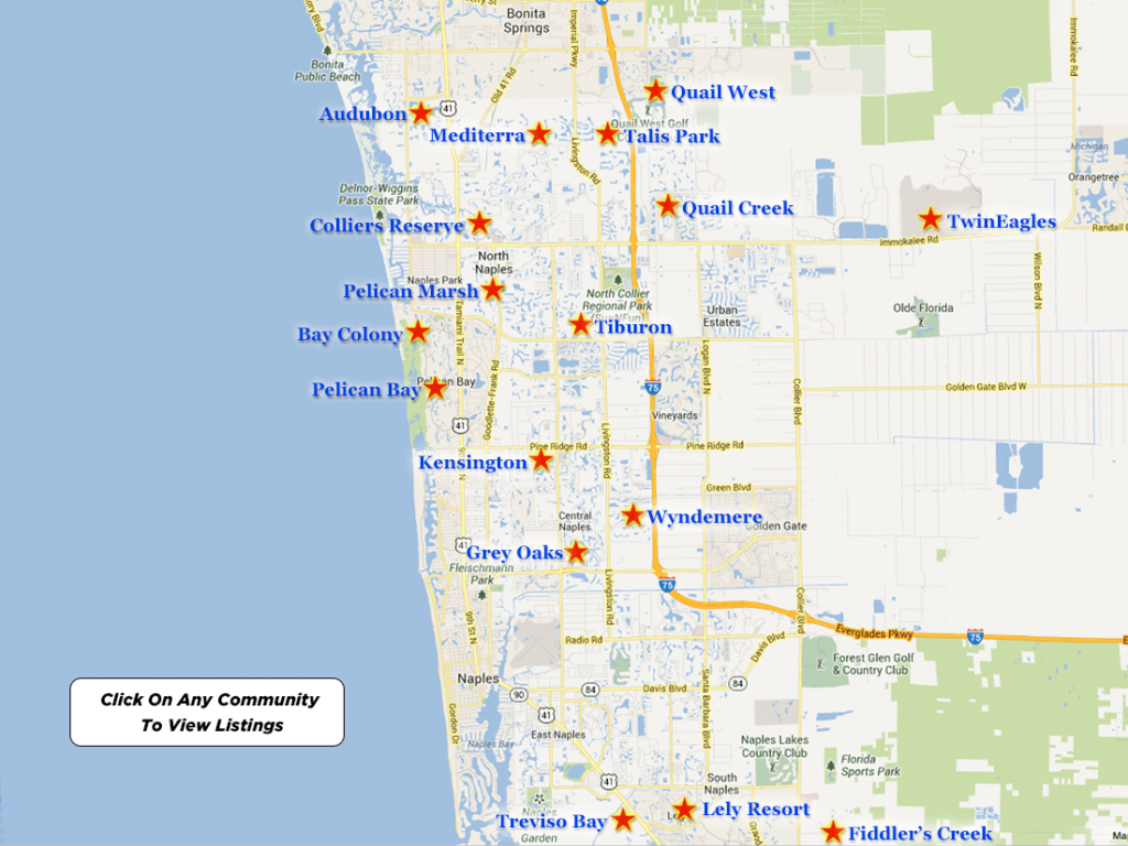 Map Of Naples Florida Neighborhoods Printable Maps