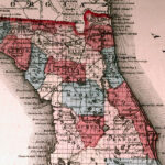 Map Of Northern Florida 1863