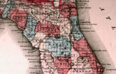 Map Of Northern Florida 1863