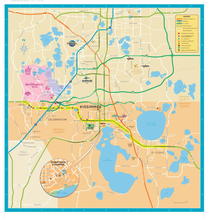 Map Of Osceola County Florida