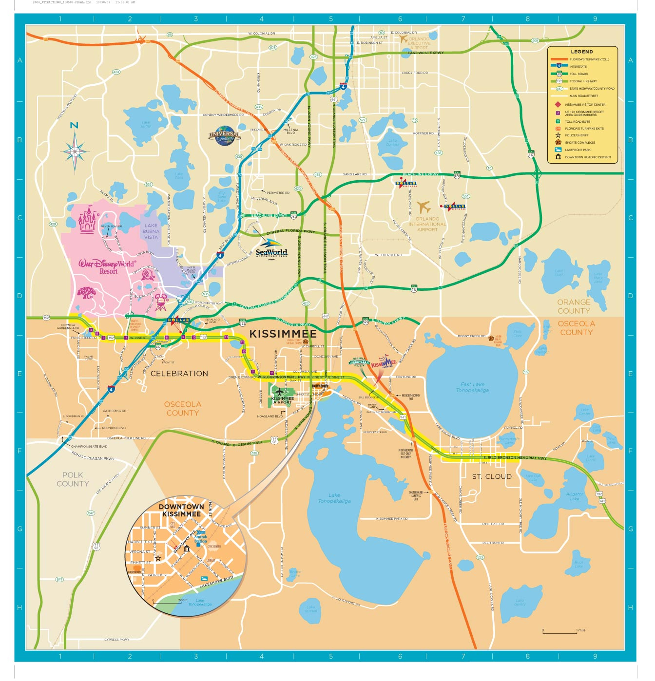 Map Of Osceola County Florida Maps Catalog Online