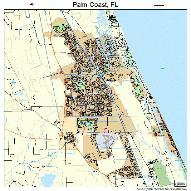 Map Of Palm Coast Florida