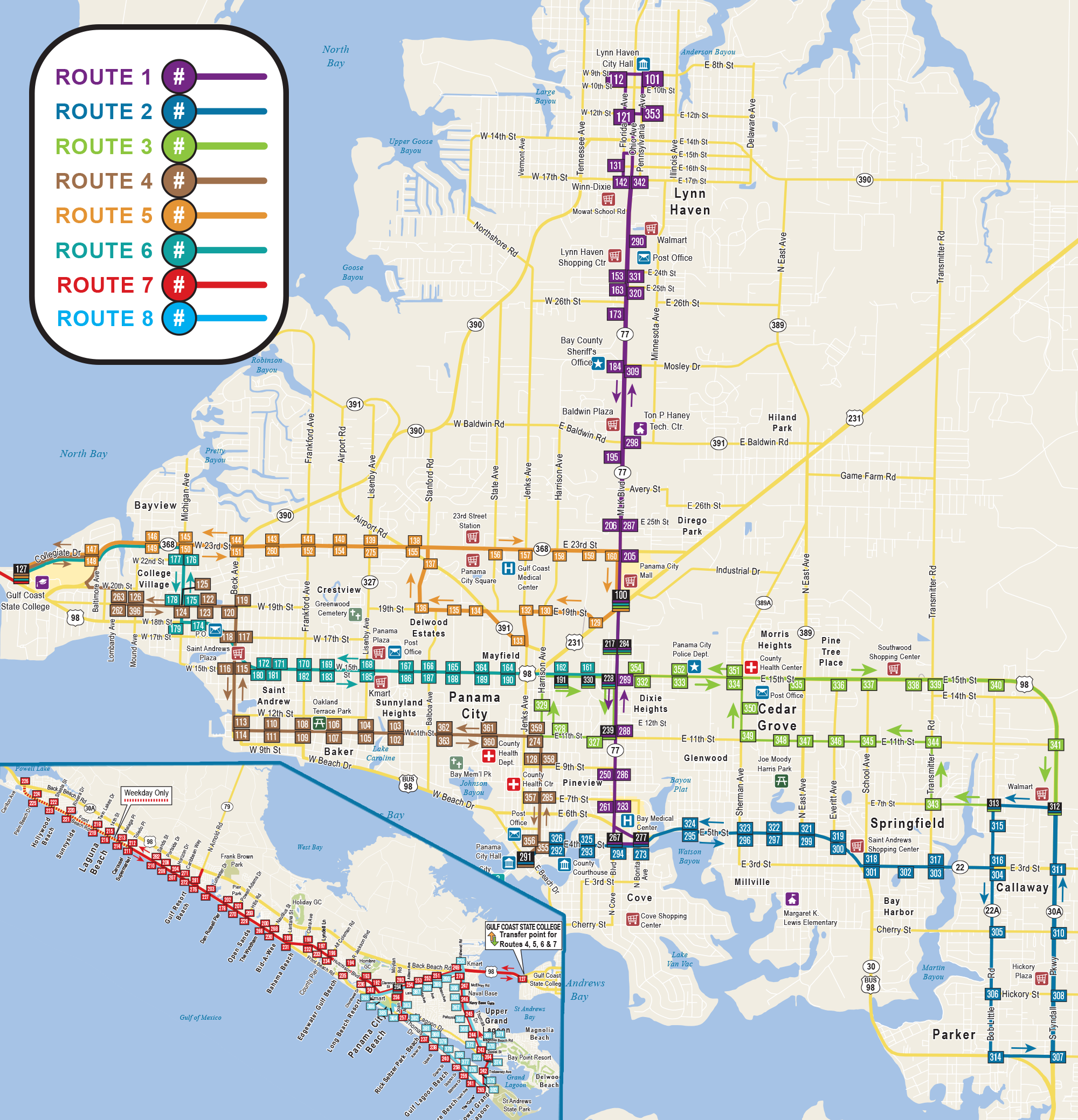 Map Of Panama City Florida And Surrounding Towns Maps For You