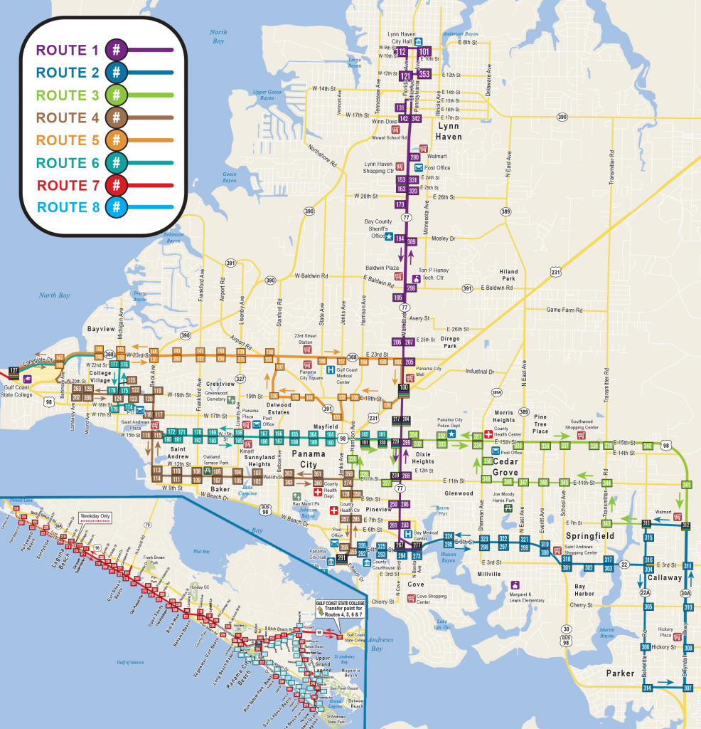 Map Of Panama City Florida And Surrounding Towns Printable Maps