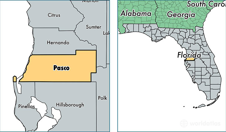 Map Of Pasco County Florida Maps Location Catalog Online