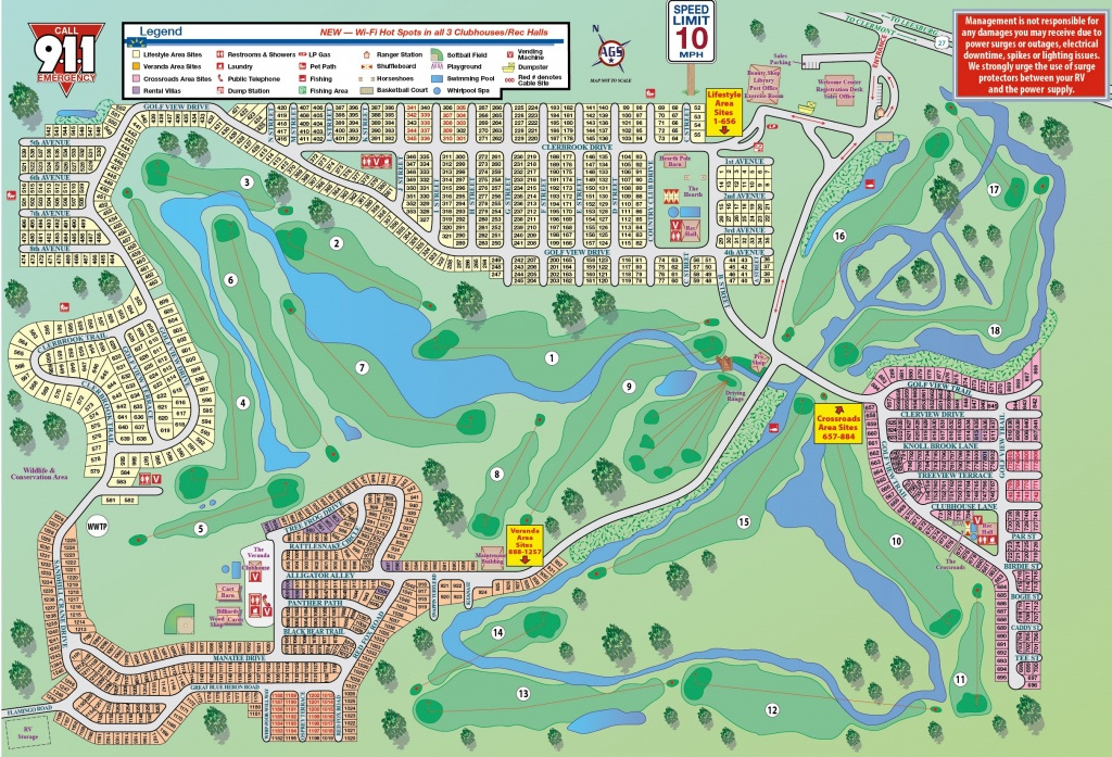 Map Of Rv Parks In Florida Free Printable Maps