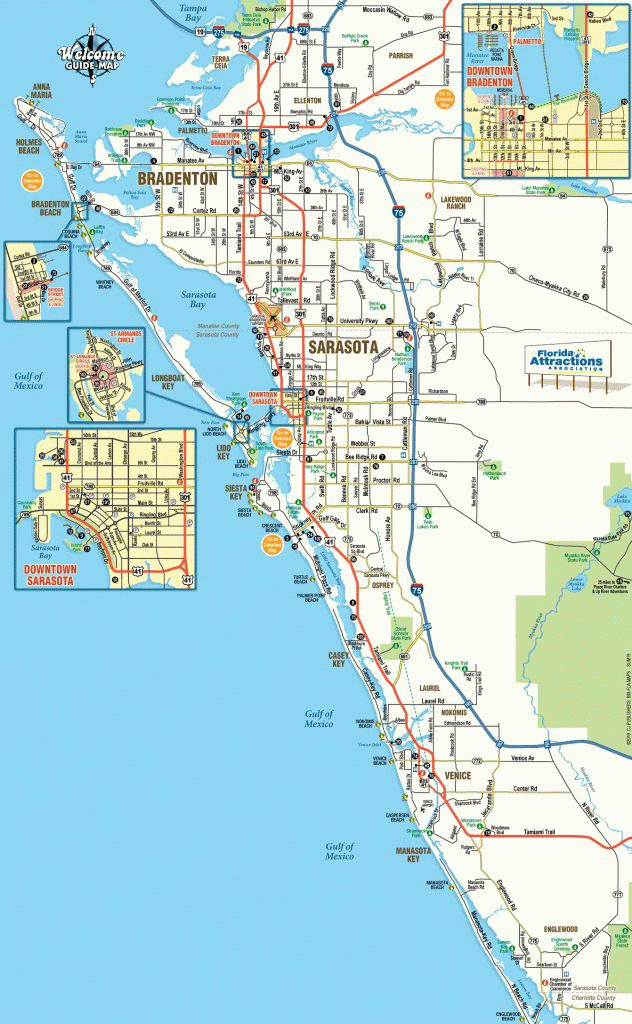 Map Of Sarasota And Bradenton Florida Welcome Guide Map To Google 