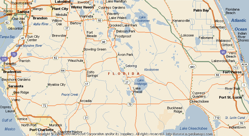 Map Of Sebring