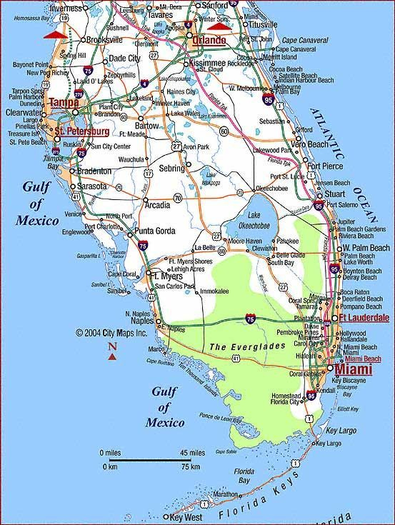 Map Of Southern Florida