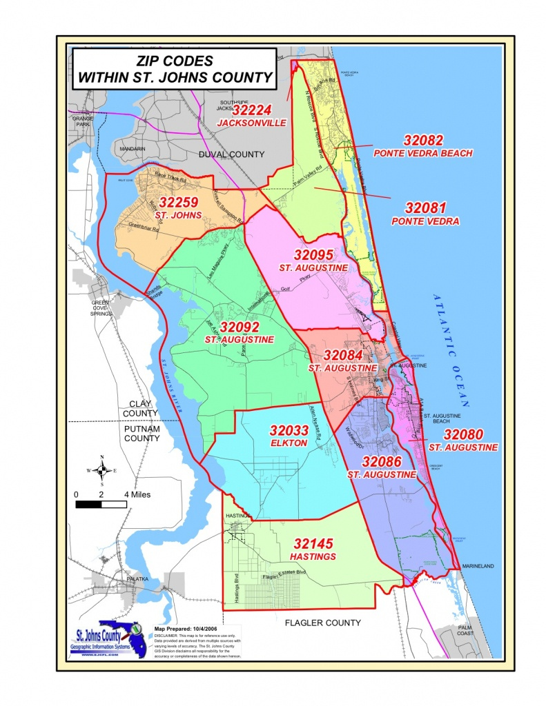 Map Of St Johns County Florida Printable Maps