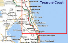 Map Of The Atlantic Coast Through Northern Florida Florida A1A