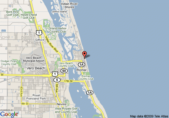 Map Of Vero Beach Hotel And Club Vero Beach