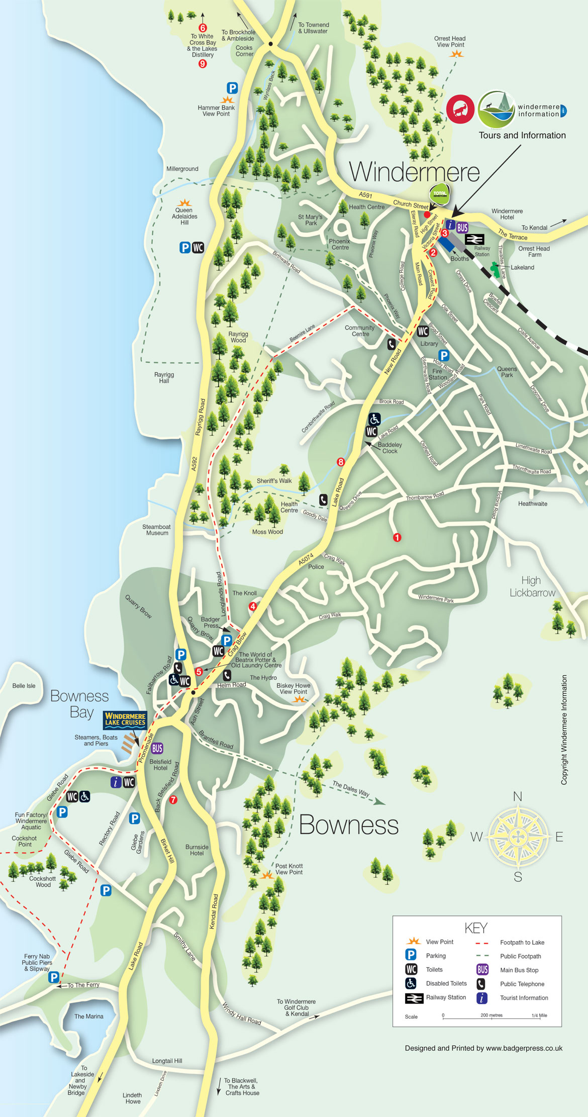 Map Windermere Information