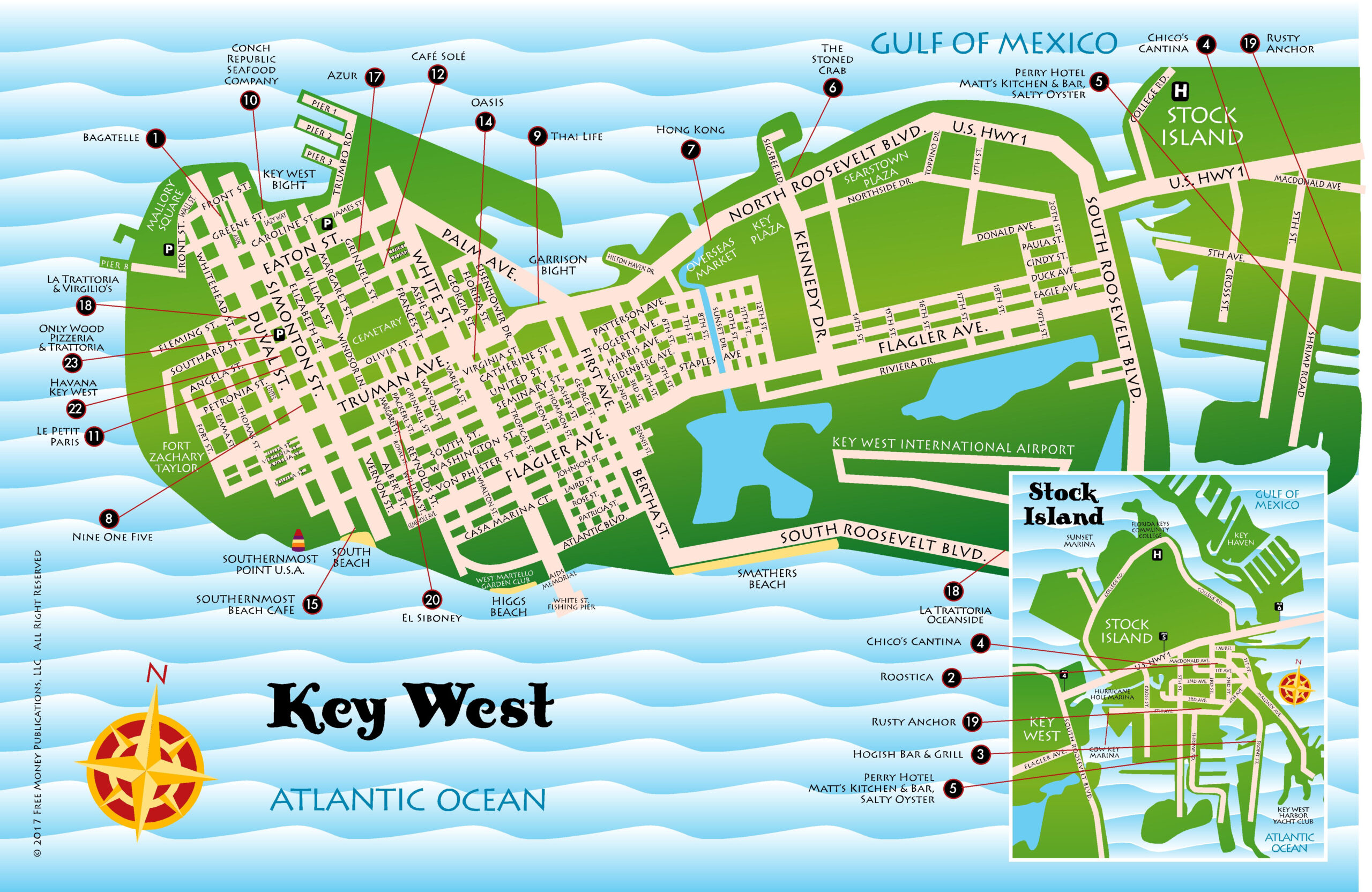 Maps Key West Florida Keys Best Key West Restaurant Menus Key 