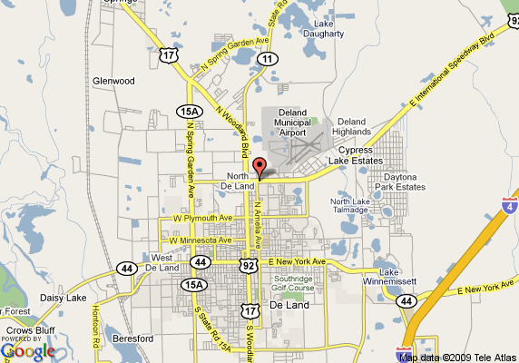 Map Of Deland Florida | Maps Of Florida