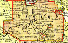 Marion County 1899 Marion County Marion County Florida Map