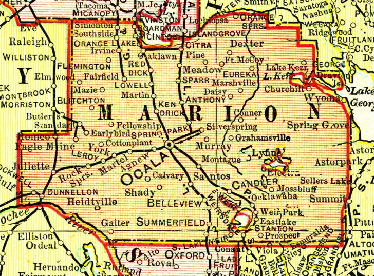 Map Of Marion County Florida