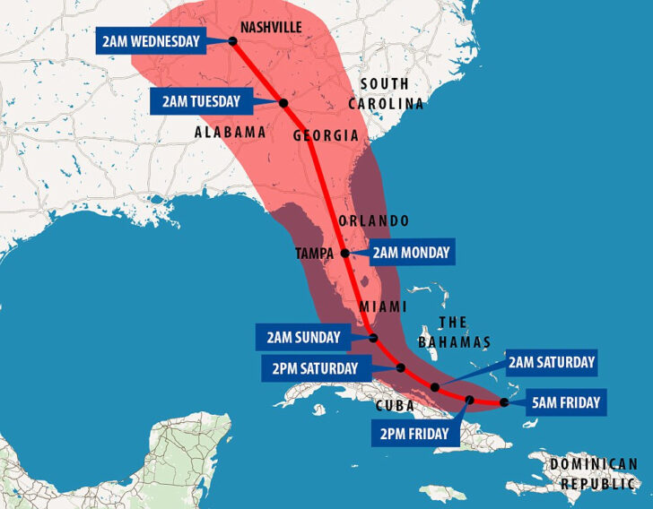 Florida Storm Tracking Map