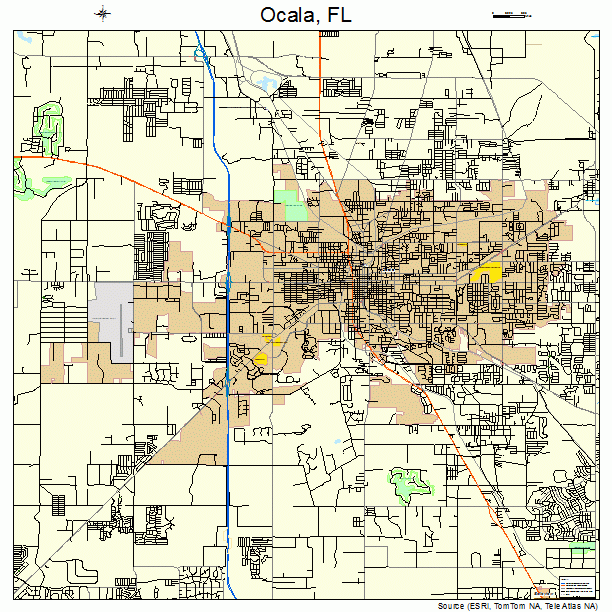 Ocala Florida Street Map 1250750