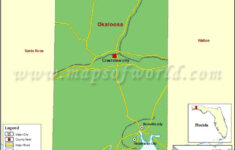 okaloosa county map florida county map county county seat Okaloosa County Map Florida County Map County County Seat