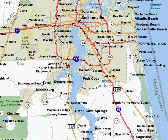 Orange Park Fl Maps Florida | Maps Of Florida