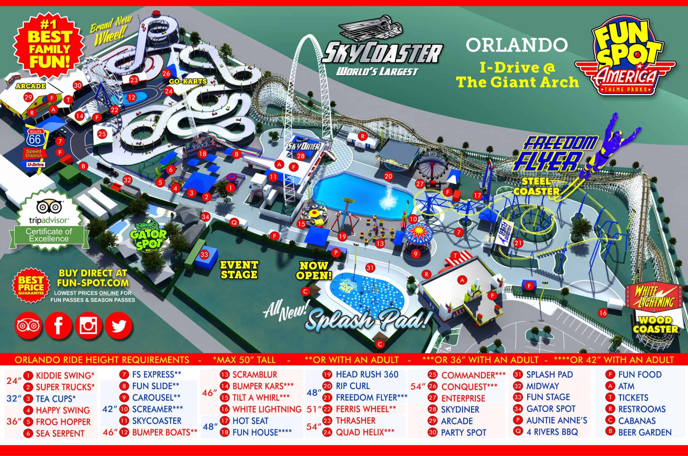 Orlando Park Map Theme Park Map