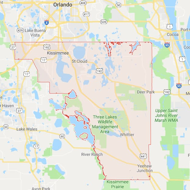 Osceola County Florida Map Florida Map