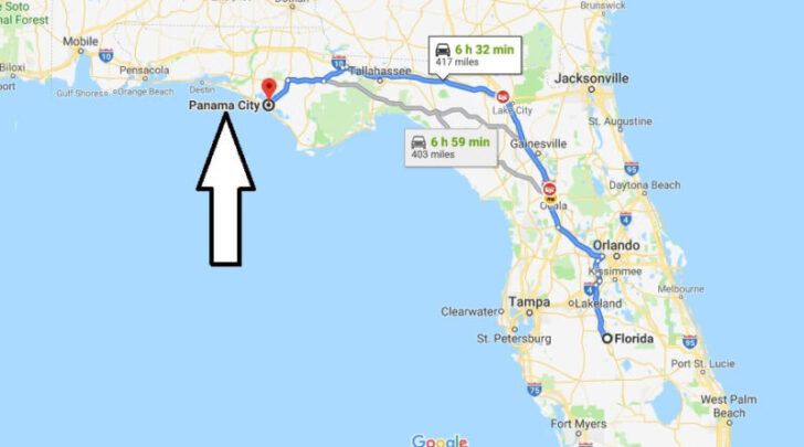 Panama City Beach Map Florida Florida - Panama City Beach Map Florida Florida Map 728x405