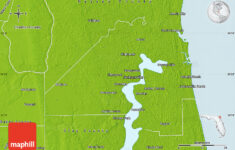 physical map of duval county Physical Map Of Duval County