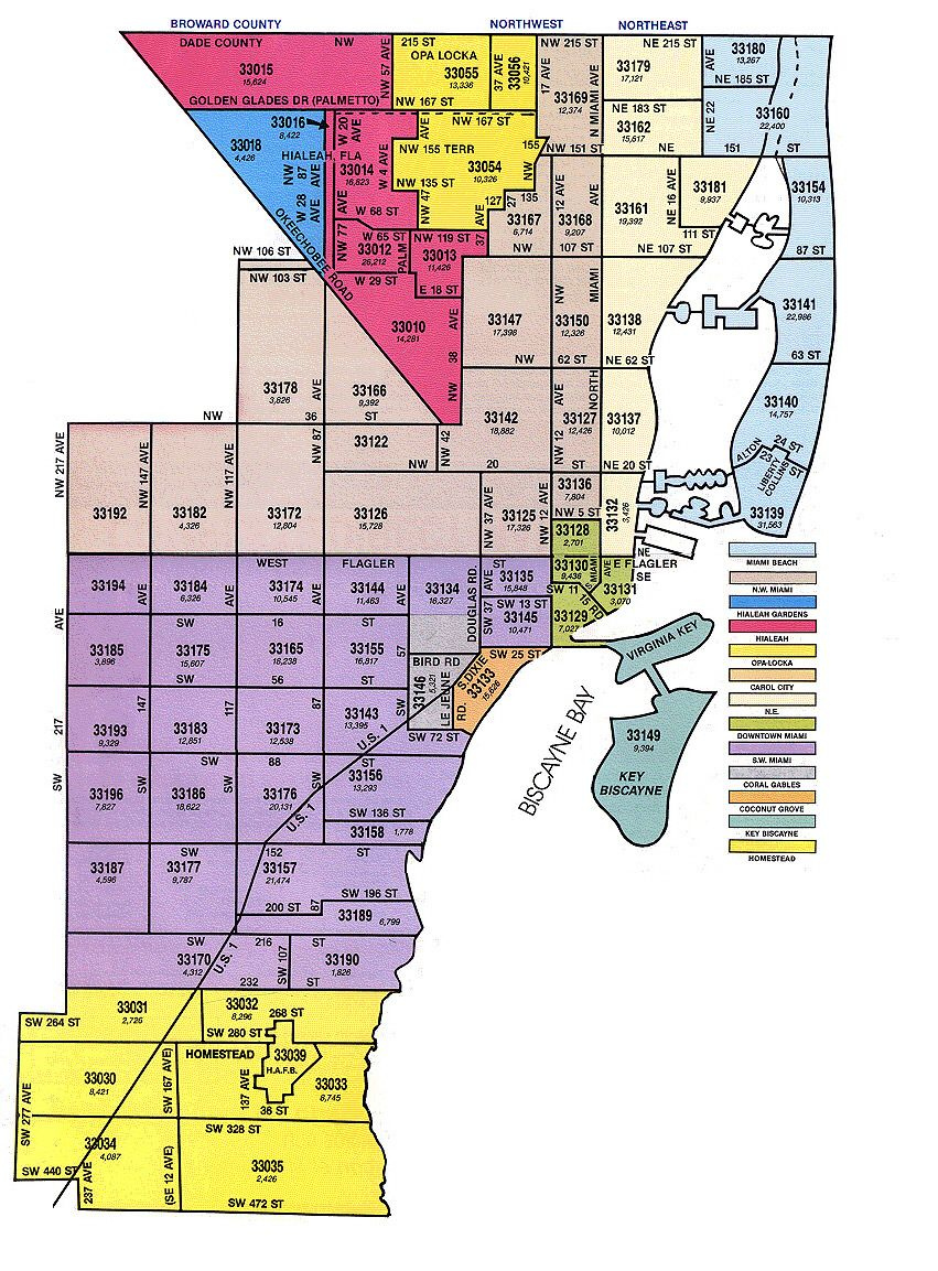 Pin By Joana Avelar Quintas On Miami South Florida Zip Code Map 