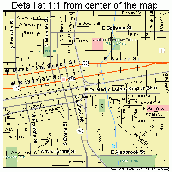 Plant City Florida Street Map 1257550