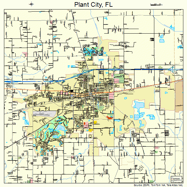 Plant City Florida Street Map 1257550